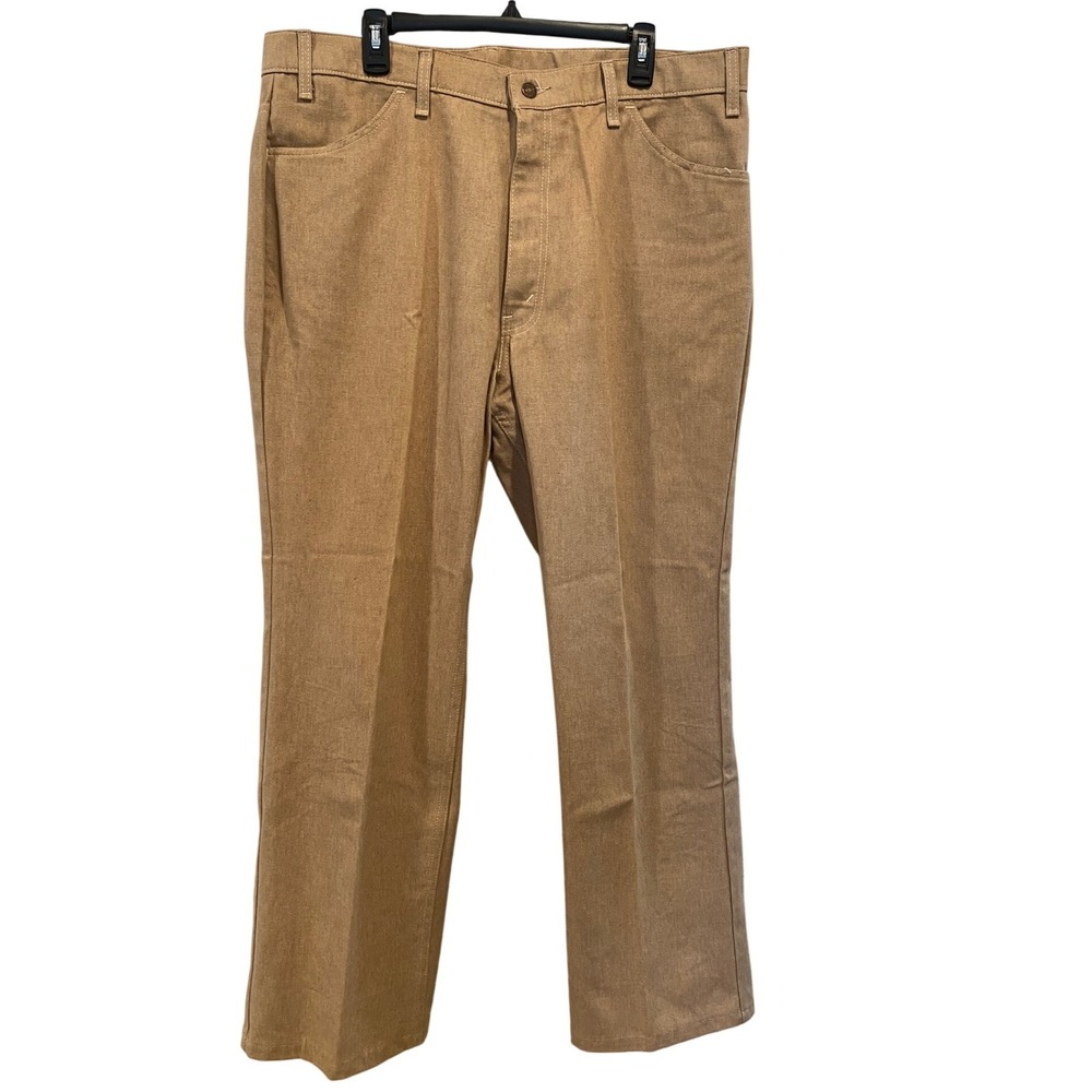 Vintage Levis For Men Skosh More Comfort Pants Jeans Tan Khaki 40x30 Made in USA